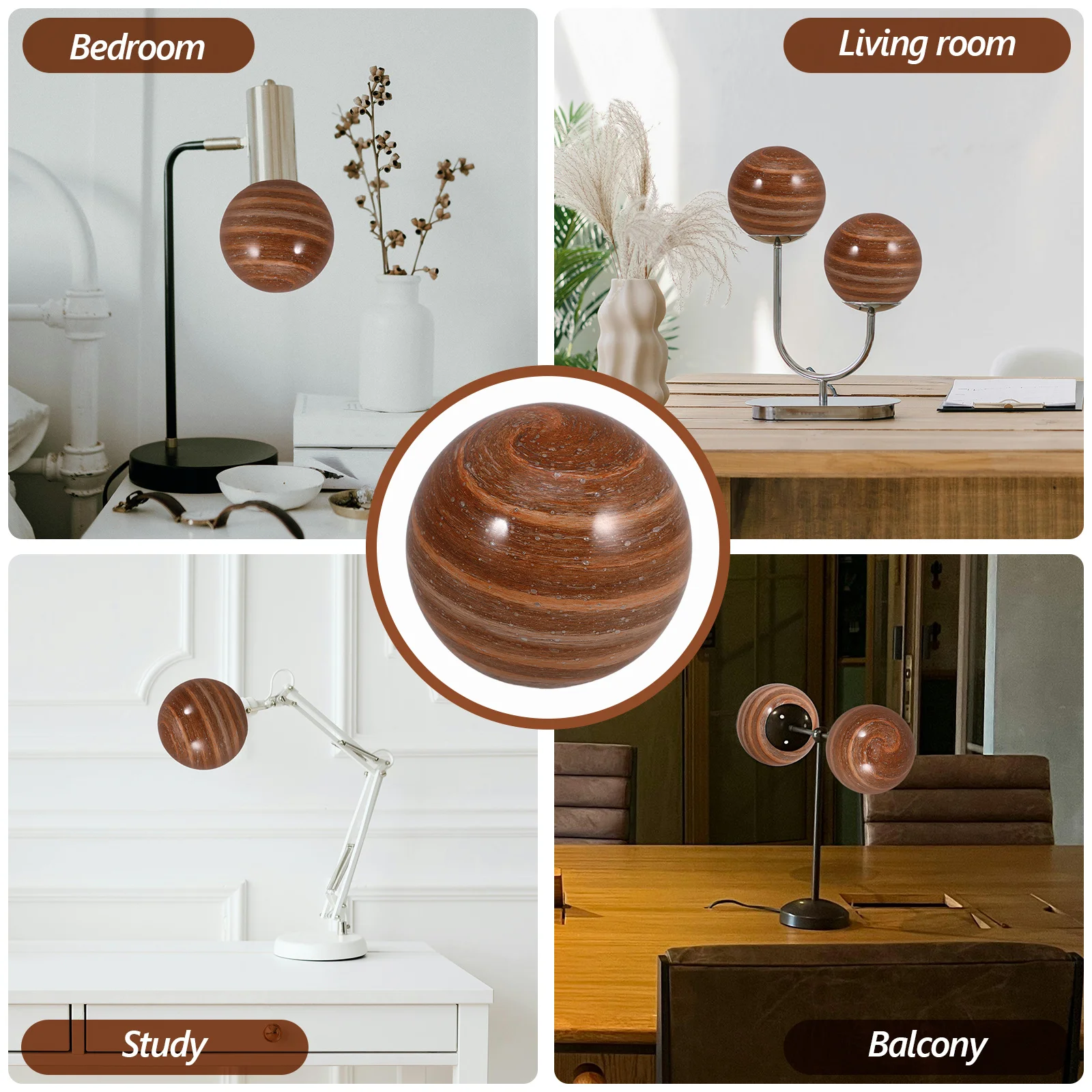 Abat-jour en verre à bulles jaune et noir, lampe de Table pour chambre à coucher, Globe artistique à lueur douce, luminaire de remplacement