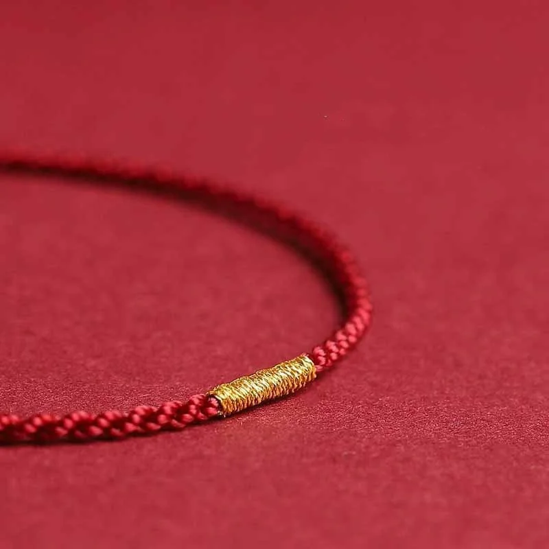 محظوظ زهر الخوخ نقل الخرزة أساور للنساء محظوظ حبل أحمر اليدوية أساور مجدولة سحر الصداقة مجوهرات هدايا