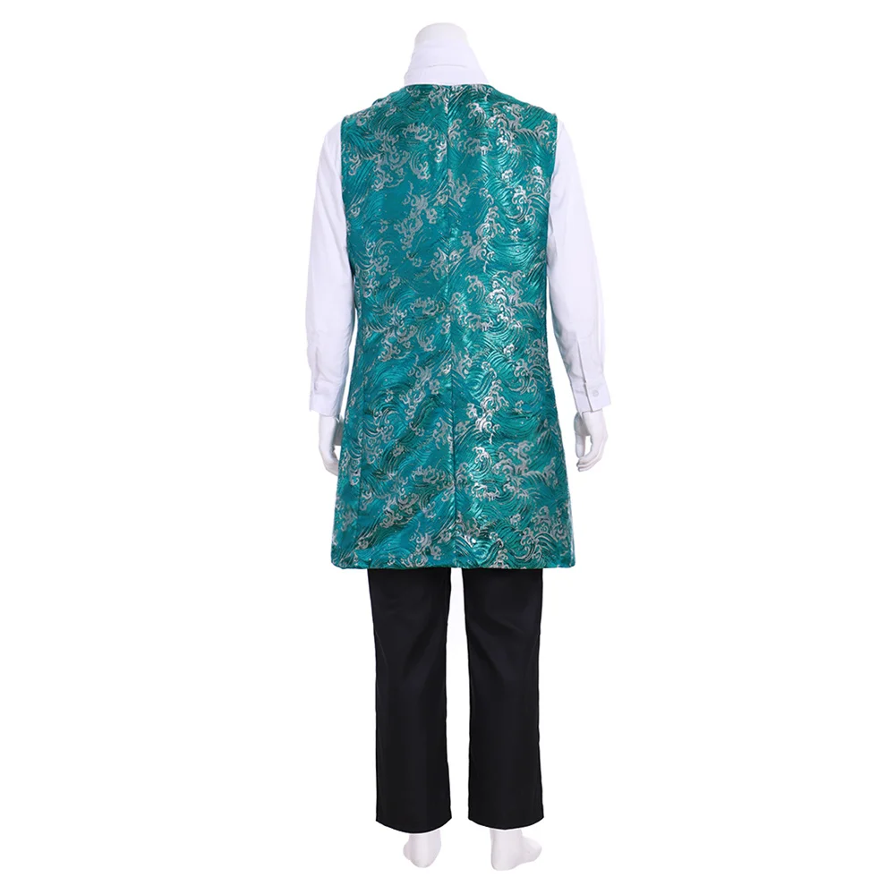 Pantaloni da cappotto viola uniforme da gentiluomo del XVIII secolo con gilet Giacca vittoriana medievale Cappotto da uomo Belle Gown