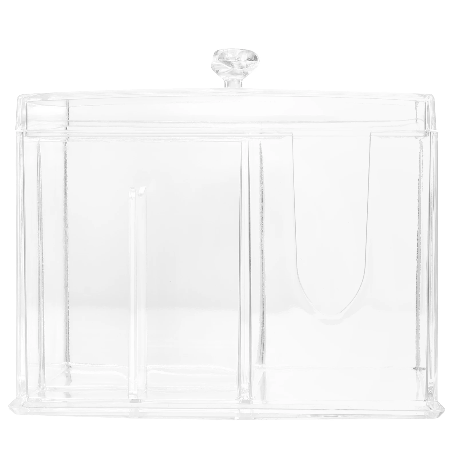 

1pc Acrylic Desktop Cosmetics Organizer Multi Grid Storage Box Makeup Holder Lipstick Container Keep Tidy Strong Durable Clean