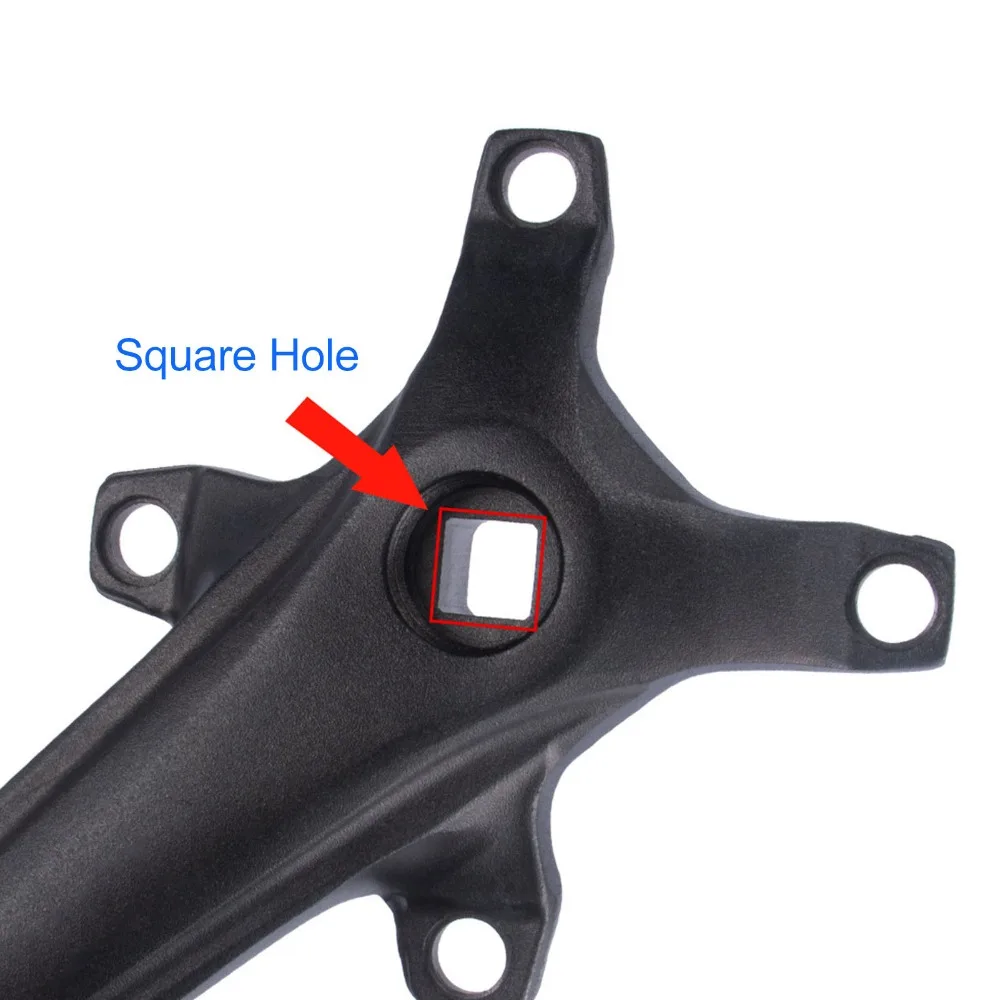 

104 BCD Bike Single Crankset Aluminum Alloy Lightweight Bike Crank Arm Set 7-12 Speed Compatible Black