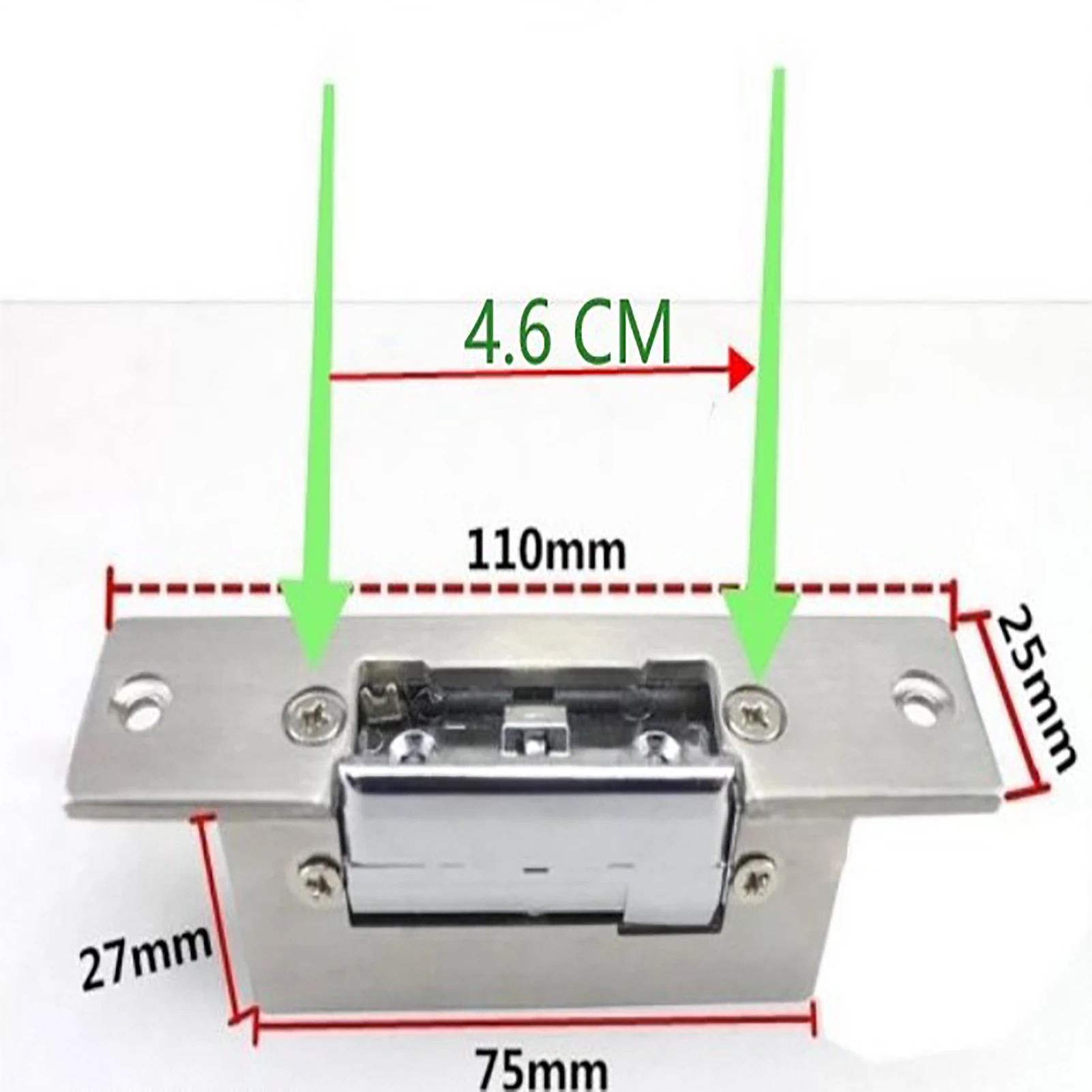 Adjustable Narrow Type Electric Strike Door Lock Double Unlock Mode Access Control Lock Access Control Lock Electric Strike Lock