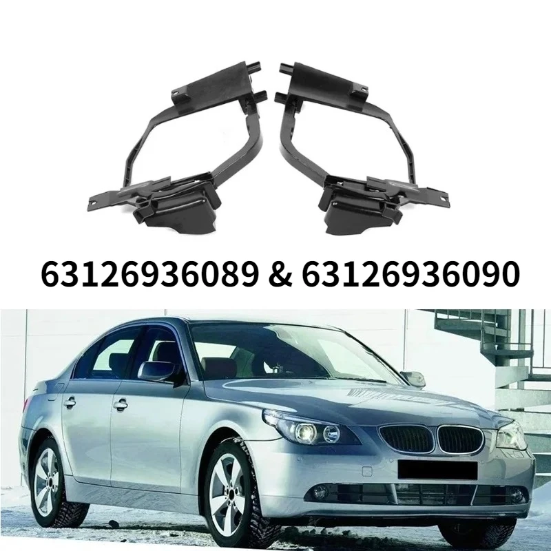 63126936089 & 63126936090 Car Headlight Mounting Brackets Interior Accessories Fit for BMW 5 Series E60 E61 525I 528Xi 530I