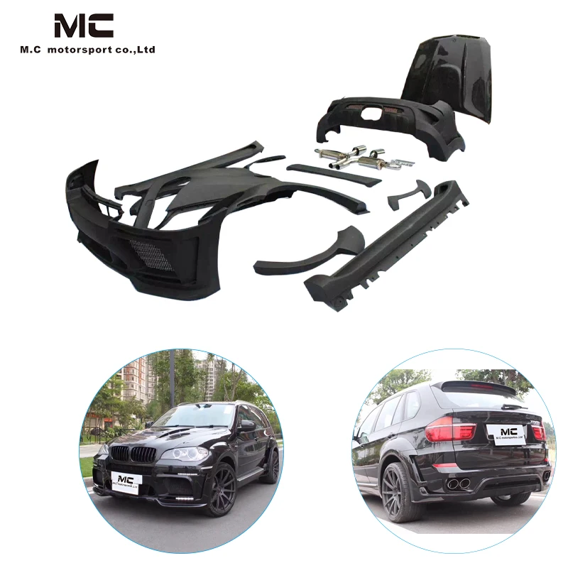 For BMW X5 HM Aerokit For BMW E70 Tuning Body Kit For BMW E70 X5 Wide Body Kit Retrofit Bumper Body Kit Car parts