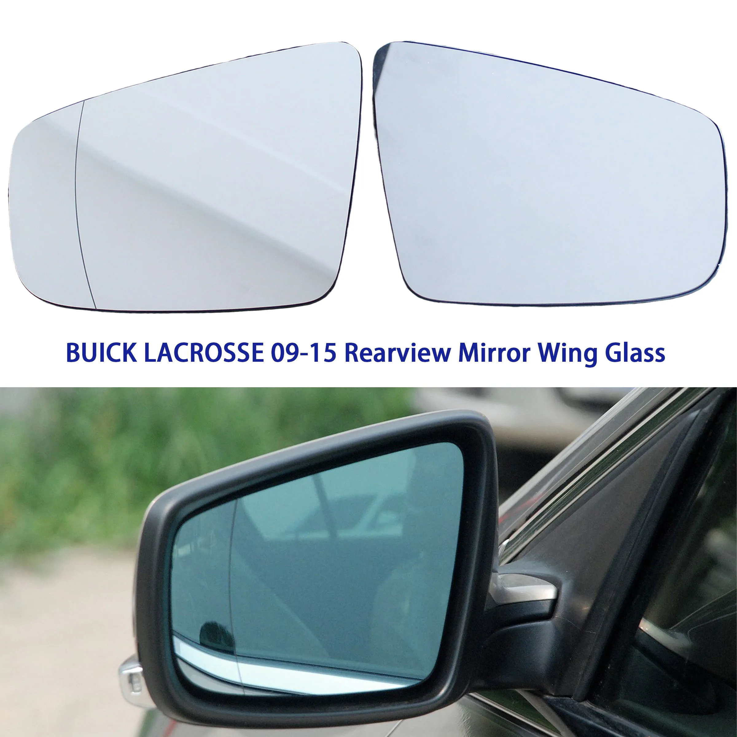 

Auto Door Side Mirror Wing Glass Rearview Mirror Lens for BUICK LACROSSE 2009 2010 2011 2012 2013 2014 2015 with Heating