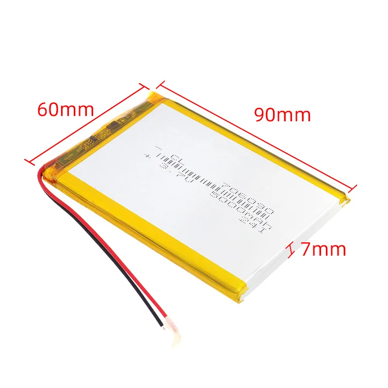 

3.7V 706090 5000mAh Rechargeable Lithium Li-ion Polymer Battery for Tablet PC Portable