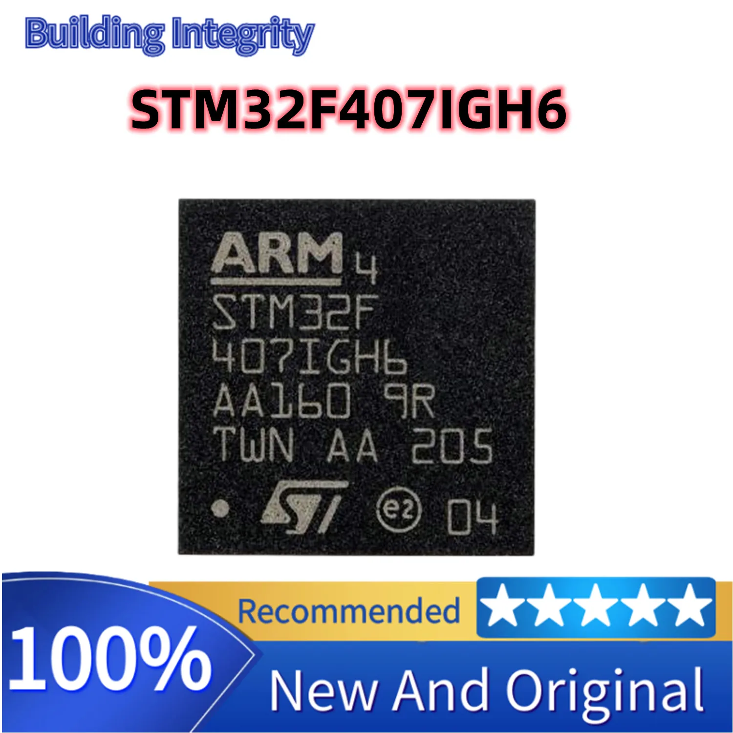 STM32F407 STM32F407IGH STM32F407IGH6 UFBGA-201 ARM Cortex-M4 32-bit Microcontrollers-MCUs IC Chip