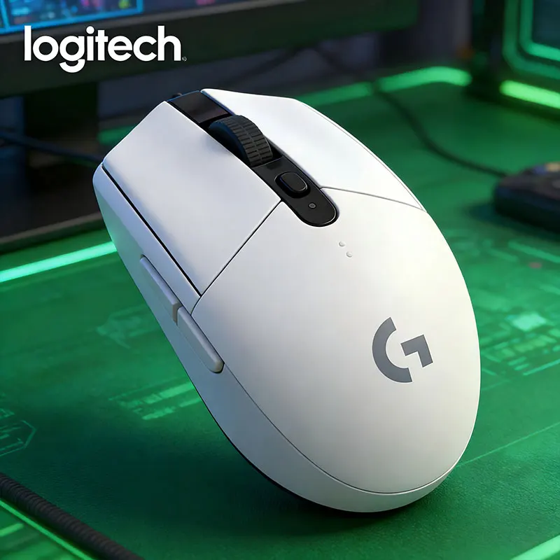 

Беспроводная мышь Logitech G304 с бесшумным кликом, легкая, портативная, перезаряжаемая, с оригинальной гарантией