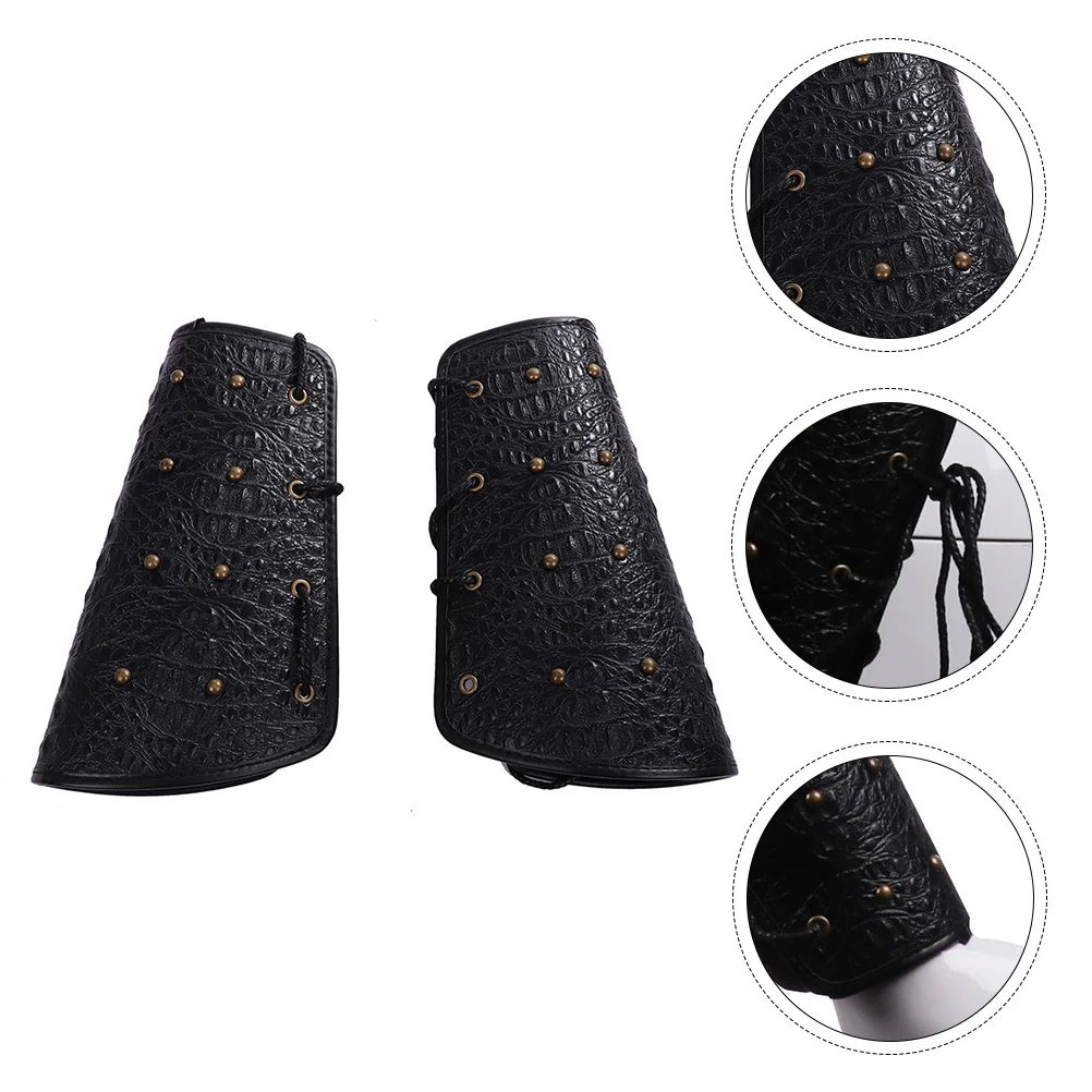 2 قطعة حراس الذراع Steampunk معصمه قابل للتعديل للرجال النساء الشرير فايكنغ نمط القرون الوسطى السائق تأثيري حلي