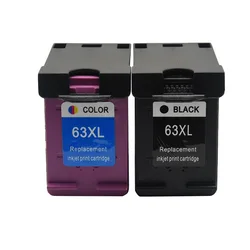 Compatible with HP 63XL Ink Cartridge for HP63 Ink Cartridge for HP Deskjet 1110 2130 2131 2132 3630 5220 5230 5252 Printer