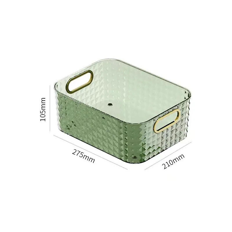 PET Storage Box Desktop Sundries Cosmetic Basket Make Up Jewelry Storage Case Sundries Table Container