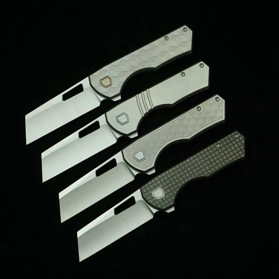 

Складной нож LEMIFSHE VANAX Yeager-M V3 с титановой рукоятью, клинком из стали 154CM, керамическими подшипниками, для кемпинга, кухни, активного отдыха, EDC-инструмент