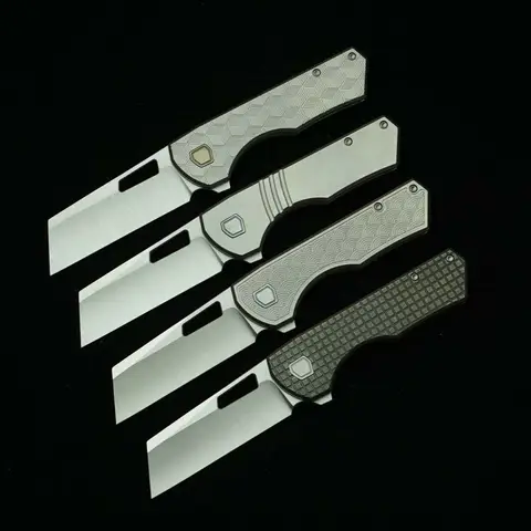 LEMIFSHE VANAX Yeager-M V3 Titanium Handle 154CM Blade Ceramic Bearings Pocket EDC Tool Camping Kitchen Outdoor Folding Knife