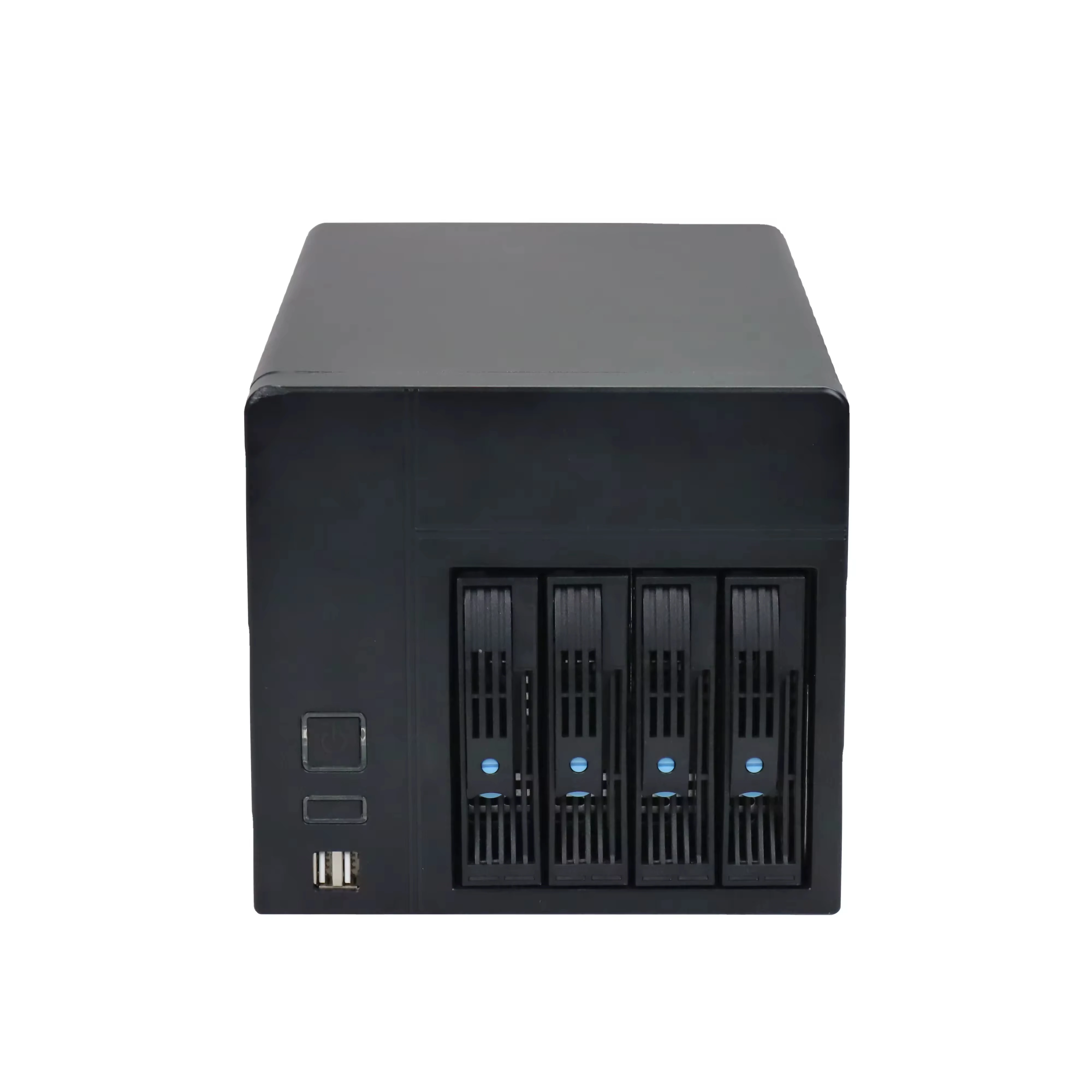 NAS-04 4-Bay NAS Case Mini-ITX Home Storage Server Chassis, 4×3.5