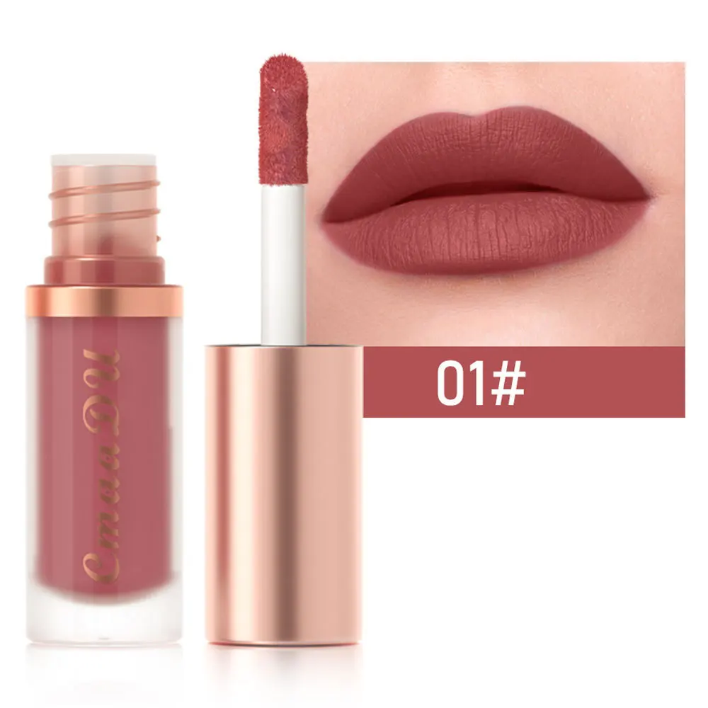 12 Color Lipstick Matte Non-stick Cup Waterproof Lip Gloss Flash Lasting Easy Color Diamond Lipstick Dark Halloween Look