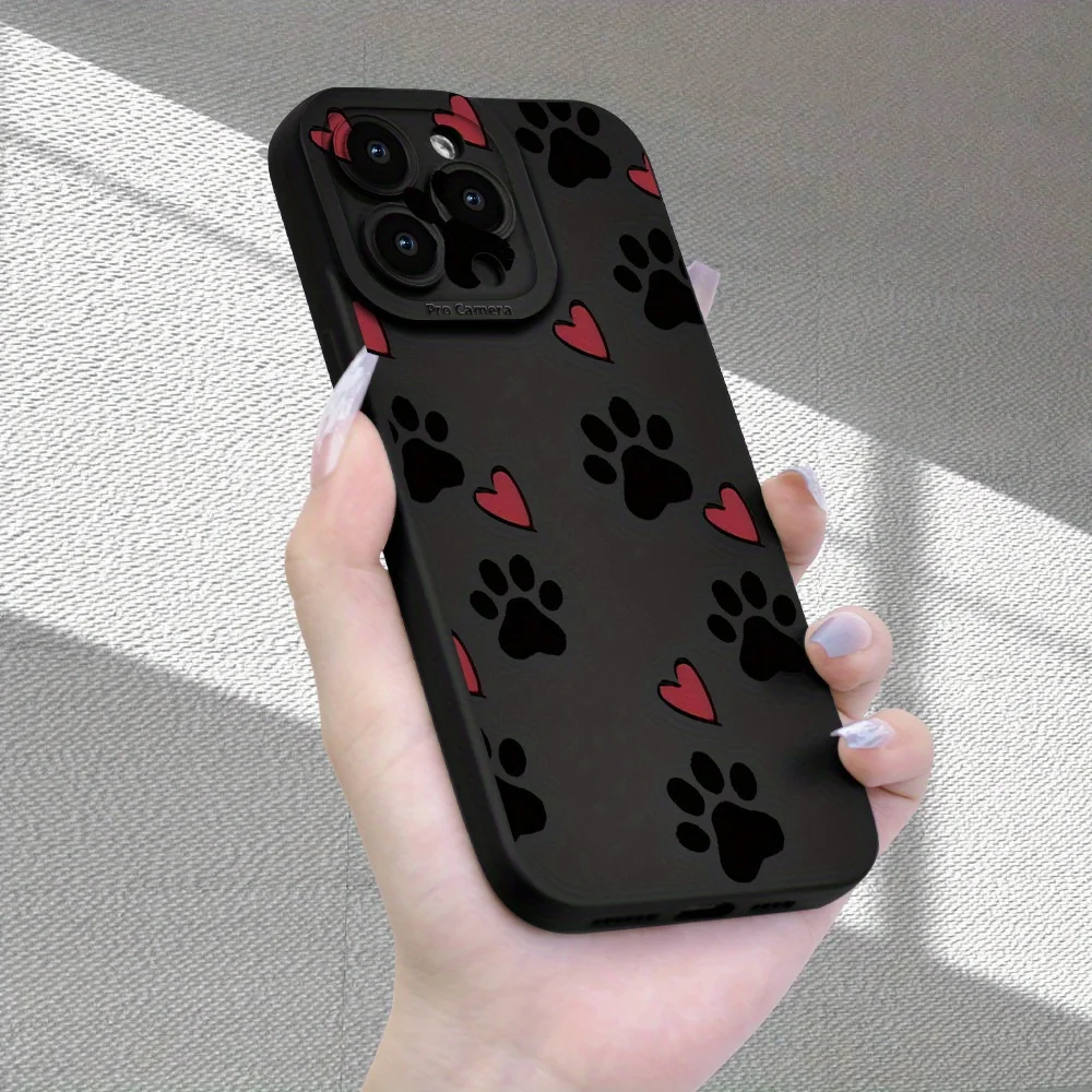 Katzenpfoten-Druck Herz-Muster Hülle für Samsung Galaxy S25 S24 S22 S23 S21 Ultra FE Plus A36 A53 A56 A35 A55 A54 A34 A15 Cover – Detail 5