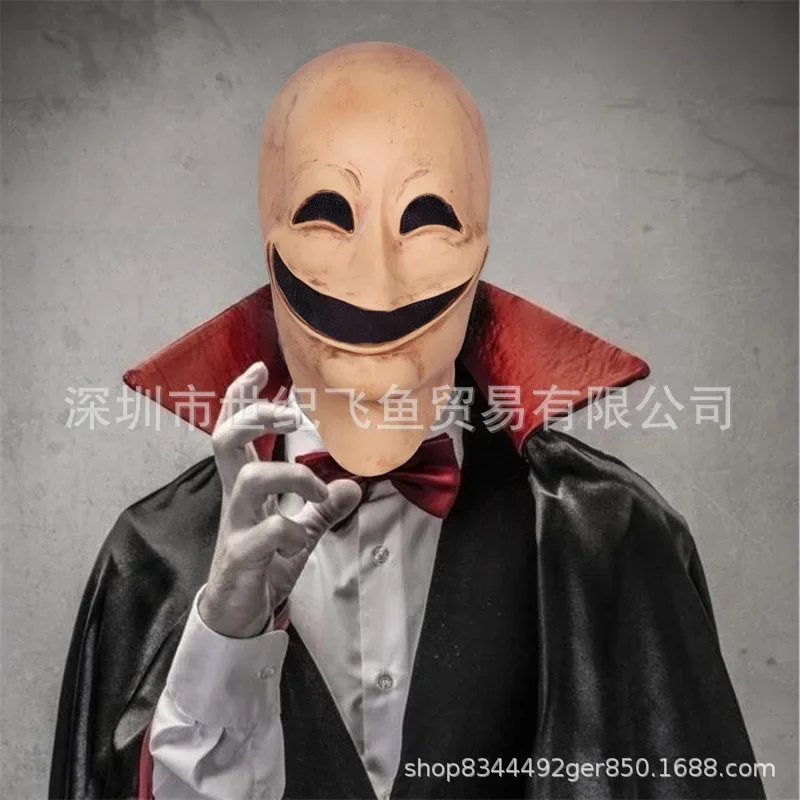 2025 Maschera aliena di Halloween Cappuccio maschile senza volto Festa di festa Prom Parodia Puntelli Maschera esorcista Costumi e accessori spaventosi