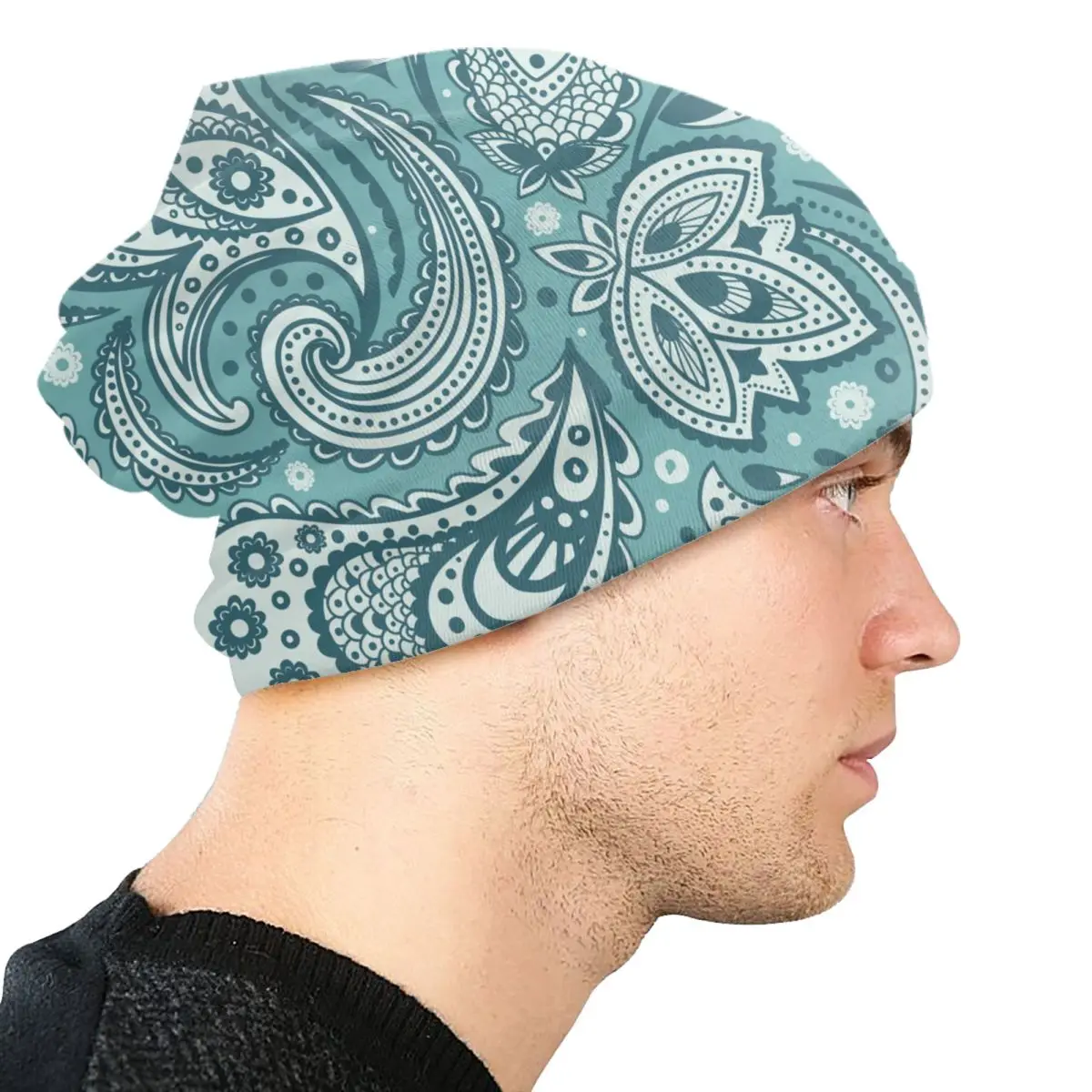 Mandala Flower Deanfun Colorful Bonnet Hat Knitting Hat Men Women Cool Unisex Warm Winter Skullies Beanies Caps