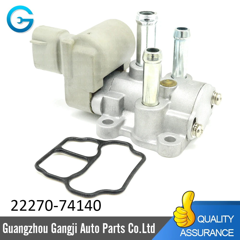 22270-74140 2227074140 วาล์วควบคุมอากาศความเร็วเดินเบาเดิมสำหรับโตโยต้า RAV4 2.0L 1996-2000