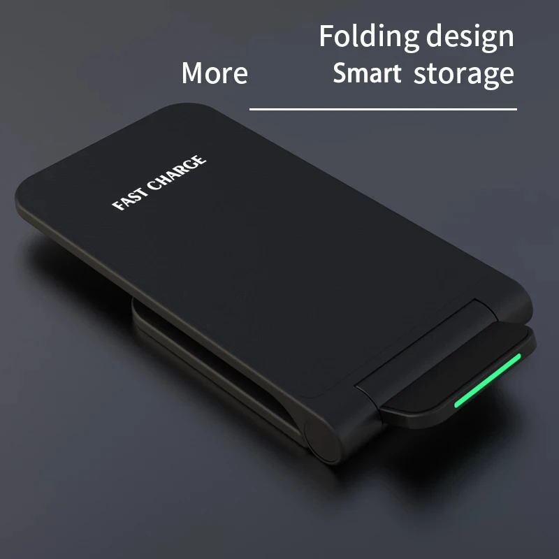 Foldable Wireless Charger Stand Pad Fast Charging For iPhone 15 14 13 12 11 XS XR Samsung S21 S20 S8 Huawei Qucik Charger image 2
