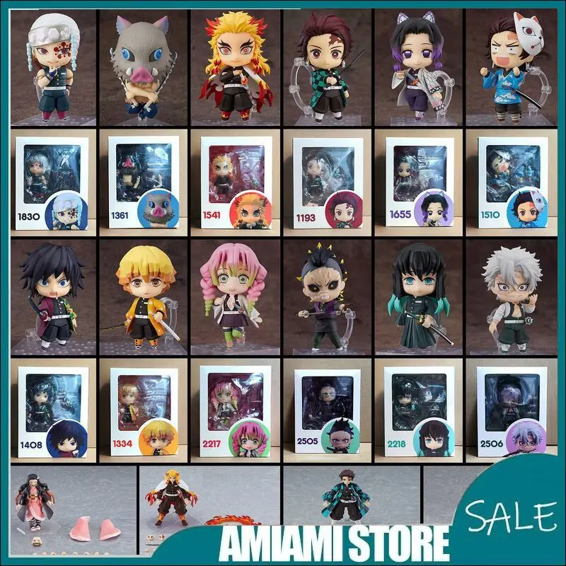 

10CM DemonSlayer Complete Series Q-Version Clay Man Action Figures Model Kit Desktop Decoration Ornament PVC Trendy Toys Gift