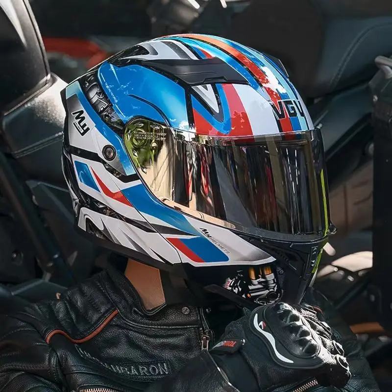 

VGV персонализированный мотоциклетный анфас шлем для мужчин и женщин модные шлемы с двумя линзами для мотокросса гоночный модульный откидной шлем Casco Moto