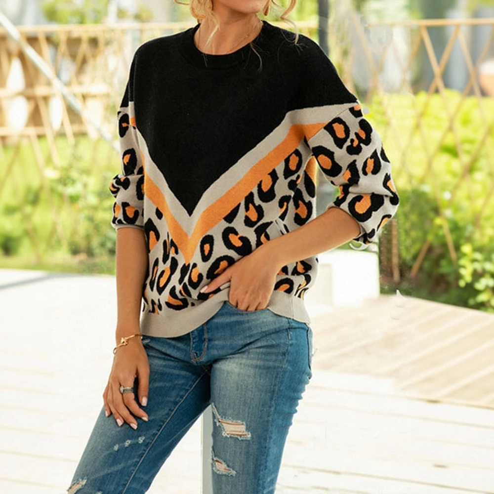 

Женский свитер с длинными рукавами и круглым вырезом в деловом стиле, облегающий дизайн, прямые рукава-трубы, украшение не требуется