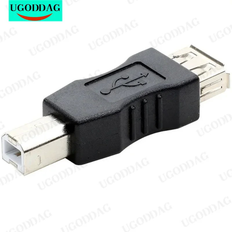 High Speed USB 2.0 Type A Female To Type B Male USB Printer Scanner Adapter Data Sync Coupler Converter Connector