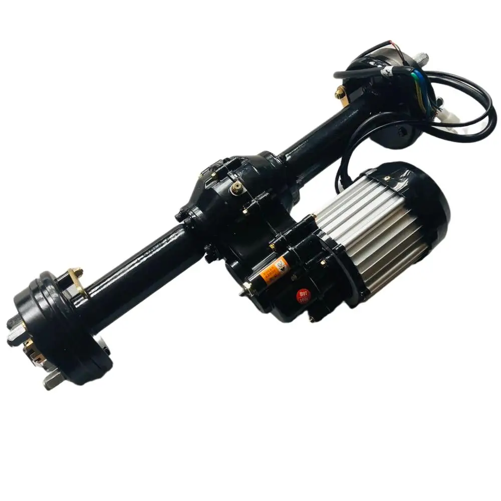 

Modified 80CM Motorcycle Electric Transmission 48V 1200W Motor Tricycle Rear Axle Axel Differential Gearbox With Two Wheels