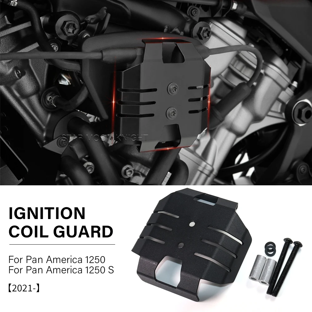 

2mm Ignition Coil Guard For Pan America 1250 S Special RA1250S 2021 2022- Decorate Protective Cover CNC Ventilation Protection