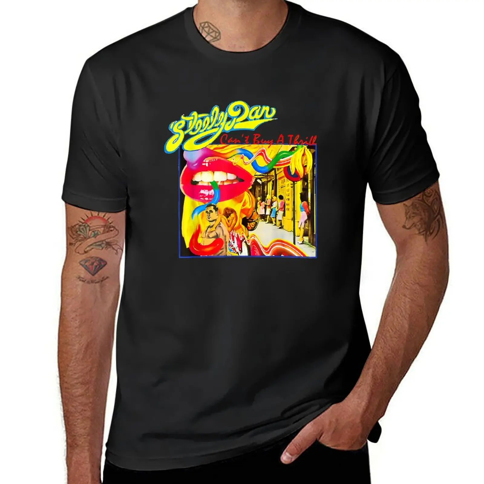 

Retro Steely Distressed Arts Dan Rock Music For Fan T-Shirt oversized anime boys animal print mens champion t shirts