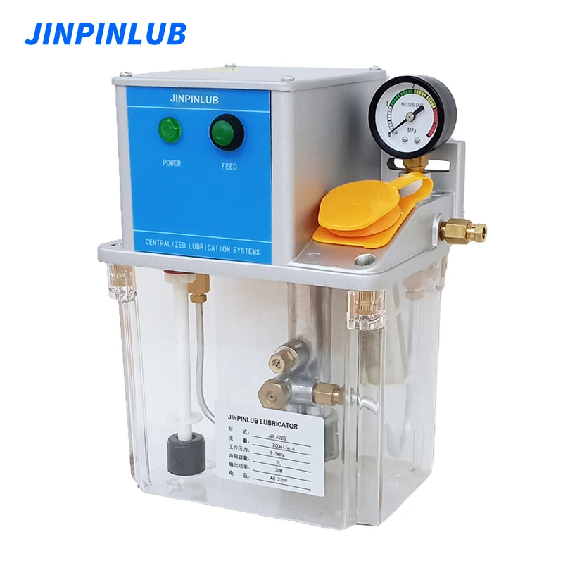 JINPINLUB jdl4-2 pompa elettrica volumetrica per lubrificazione a olio sottile con sensore di basso livello per macchine utensili CNC