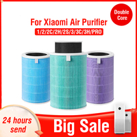 Hepa Filter For Xiaomi Mi Air Purifier 1 2 2S 2C 2H 3 3S 3C 3H Mijia Air Filters Carbon HEPA Replacement