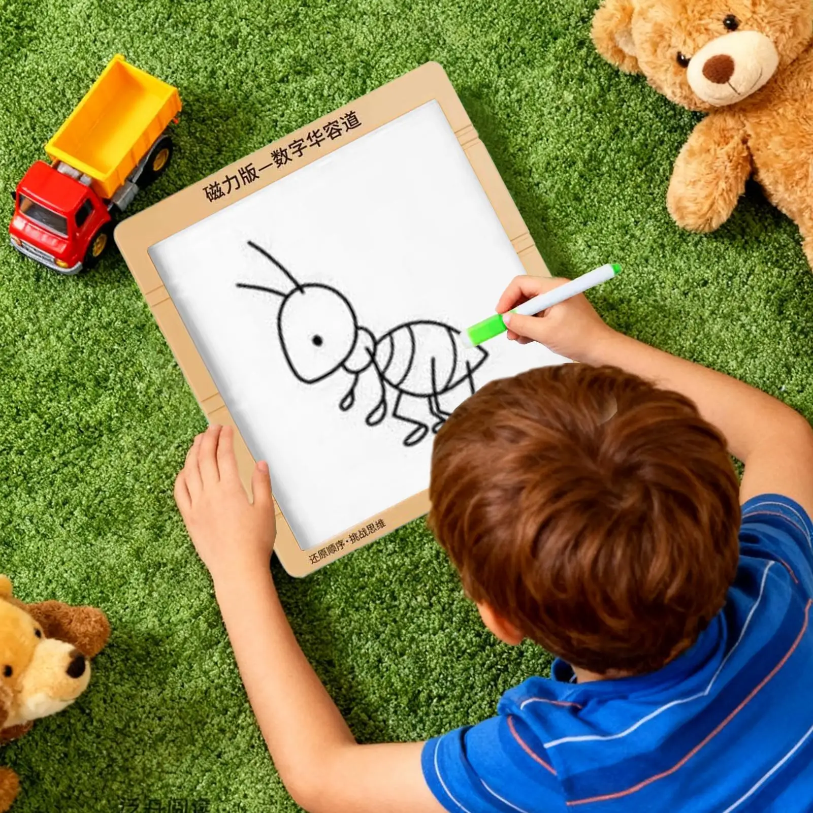 ألغاز منزلقة للأطفال 1-99 عدد لعبة الرياضيات المغناطيسية لوحة خربش مع قلم للأولاد والبنات والمراهقين وعيد الفصح والسفر وعيد الميلاد والتعلم #1