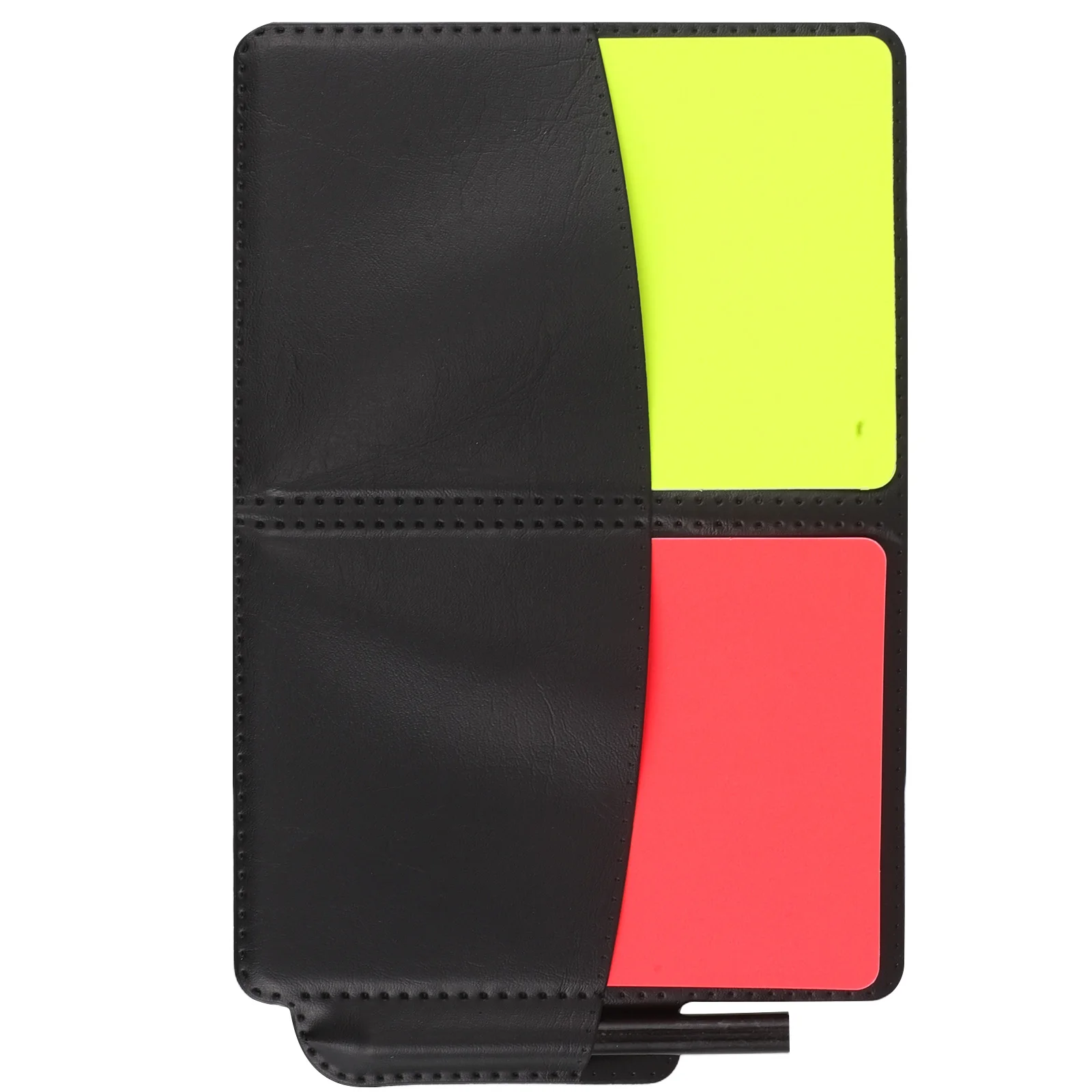 

1 Professional Red Yellow Cards Set With Record Book Pencil Durable Gear For Football Rugby Volleyball Kit Equipment Supplies