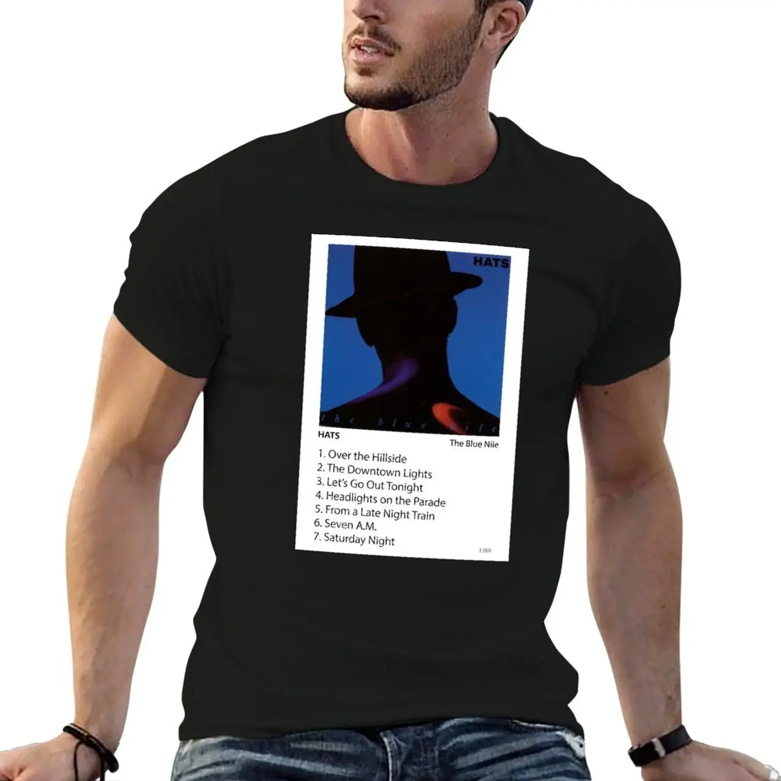 The Blue Nile - Hats Poster T-Shirt anime clothes baggy shirts new edition blue archive t shirts for men cotton