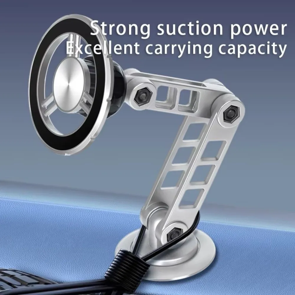

360° Rotation Magnetic Car Phone Holder Folding Telescoping Car Cell Phone Holder Universal Anti-Shake