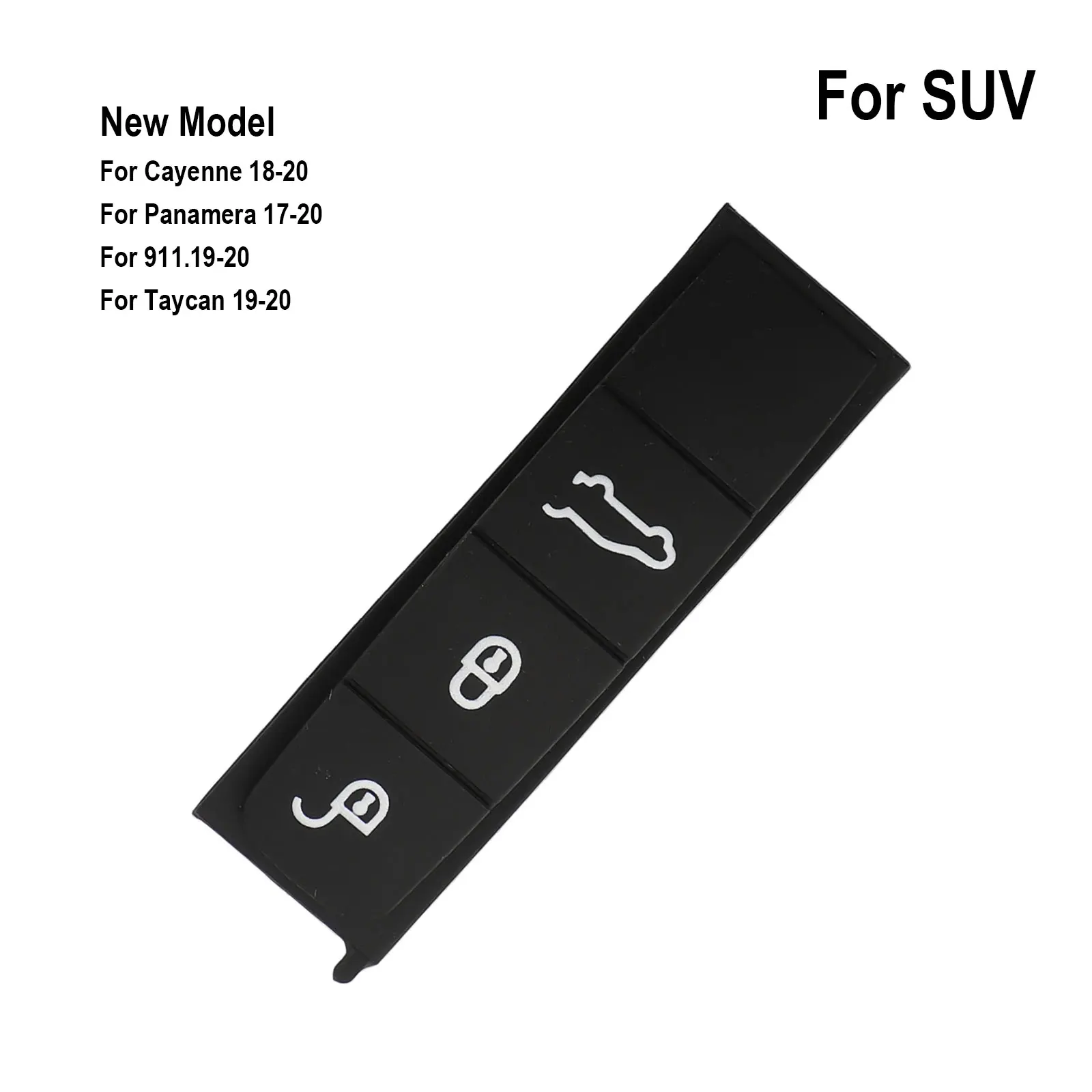 Key Replacement PU Key Shell Replacement Key Pad For Panamera Color: Black High-Quality Replacement Cost-Effective Solution