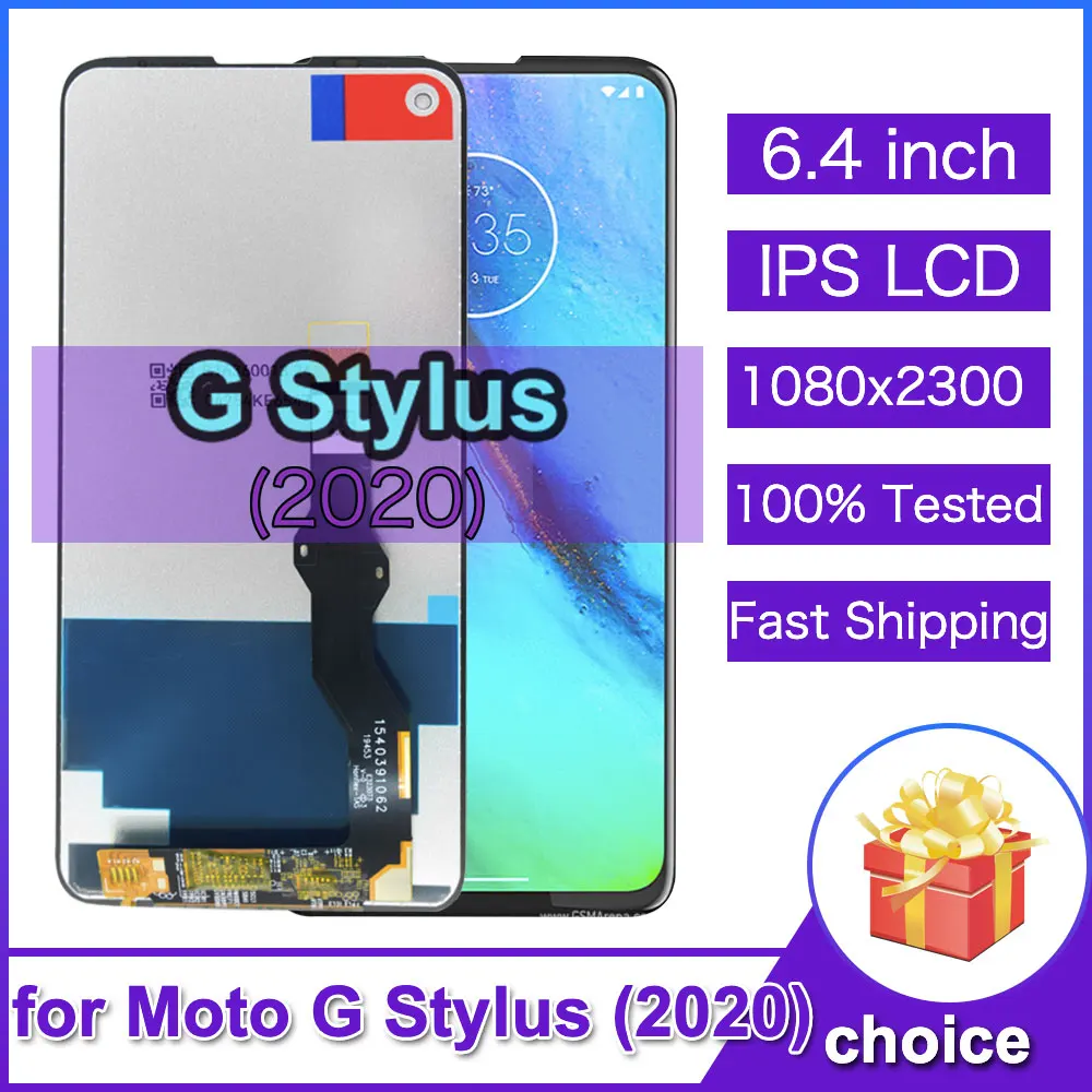 Pantalla LCD 100% Probada para Motorola G Stylus 2020, Reemplazo de Pantalla Táctil LCD para Teléfono Moto G Stylus 2020 XT2043
