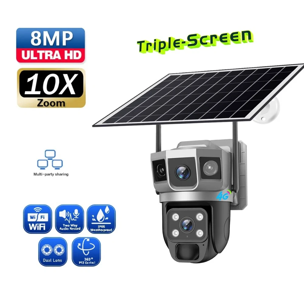 Solar Powered Tripl…