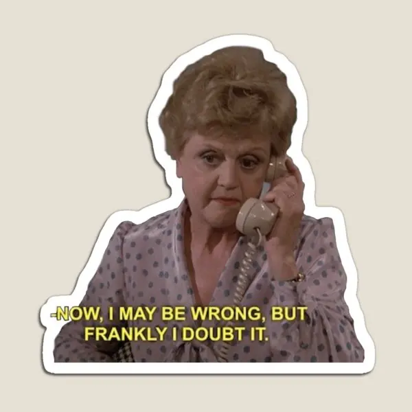 Jessica Fletcher Sticker  Magnet Stickers for Fridge Organizer Holder Magnetic Decor Home Refrigerator Baby Cute Children Funny