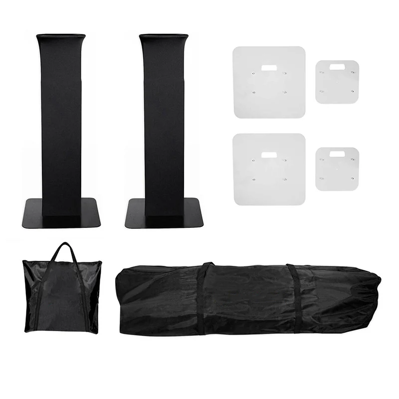 Adjustable 60kg load-bearing speaker and lamp post bracket with protective cover and bag