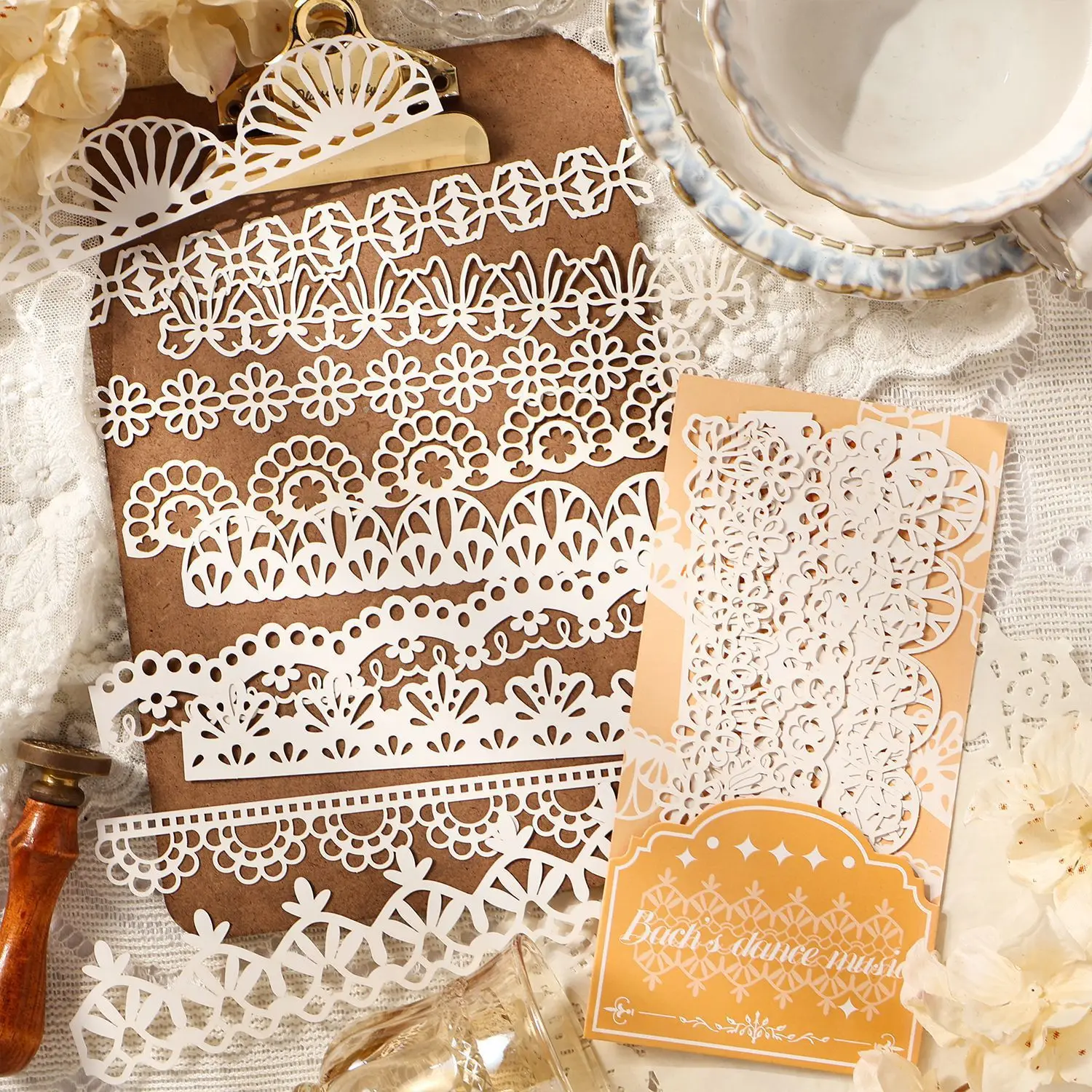 10pcs/lot Memo Pads Material Paper Bach dance music Junk Journal Scrapbooking Cards Retro Background Decoration