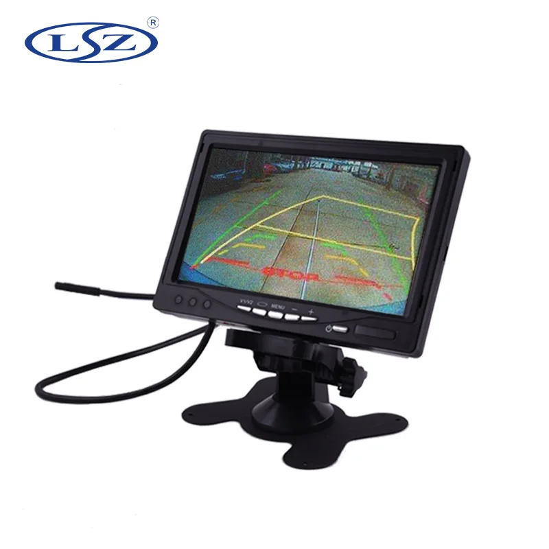 

7 inch car monitor with HD and AV input for display LCD screen car backup camera security system