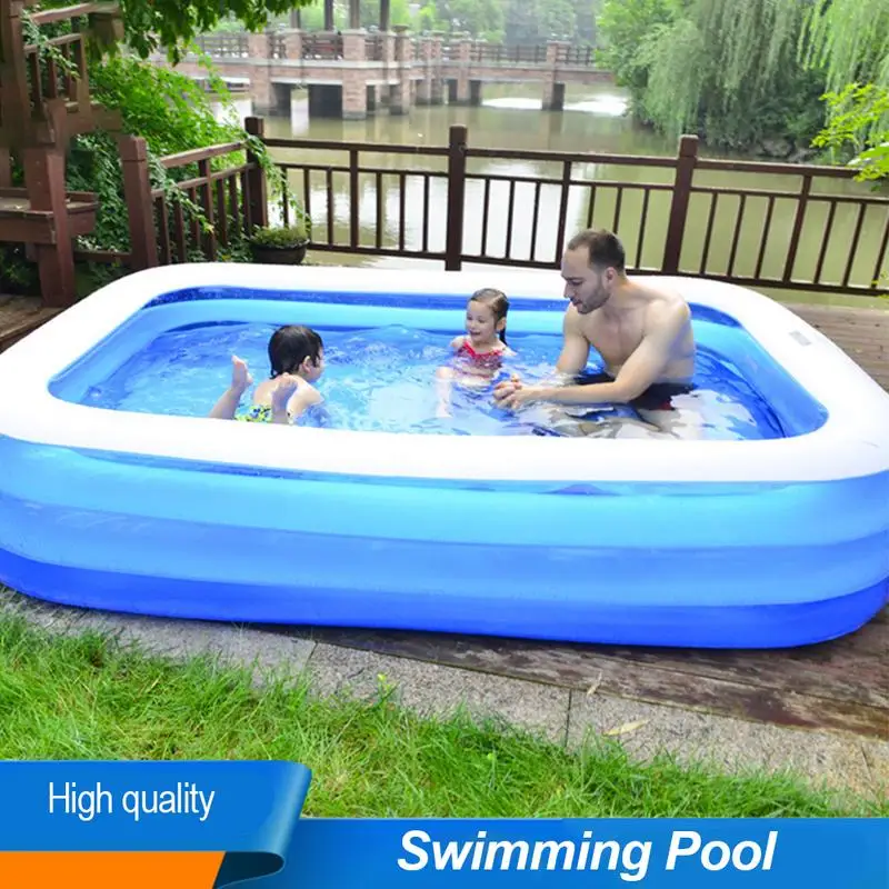 Summer Thickened Inflatable Swimming Pool Inflatable Paddling Pool Backyard Paddling Pool Kids Swimming Pool  Amusement Toy