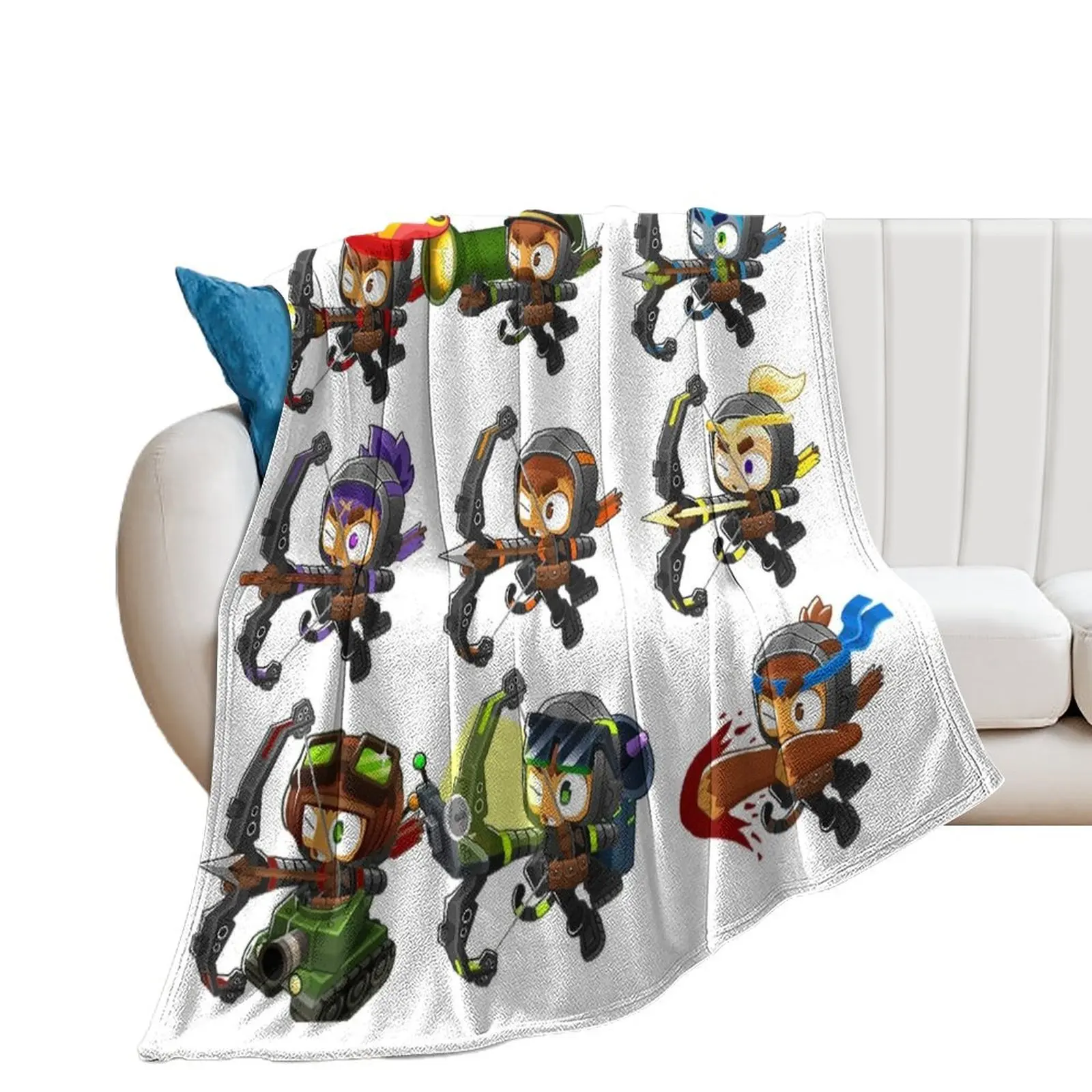 Bloons TD 6 Throw Blanket blankets ands Beach Stuffeds Blankets