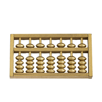 Mini Wooden Abacus Figurines Miniatures Soroban Educational Chinese Calculator Counting Toy Math Learning Tool Beginners Kids
