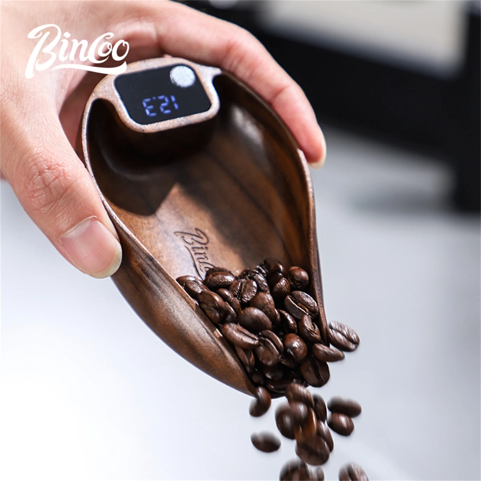 Bincoo Intelligent Electronic Scale Kitchen Scale Professional Coffee Scale Portable Bean Tray Precise 0.1g Weight Rechargeable - Image 4