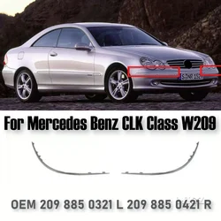 For Mercedes Benz CLK Class W209 Front Bumper Bright Strip Chrome Trim OEM 209 885 0321 L 209 885 0421 R
