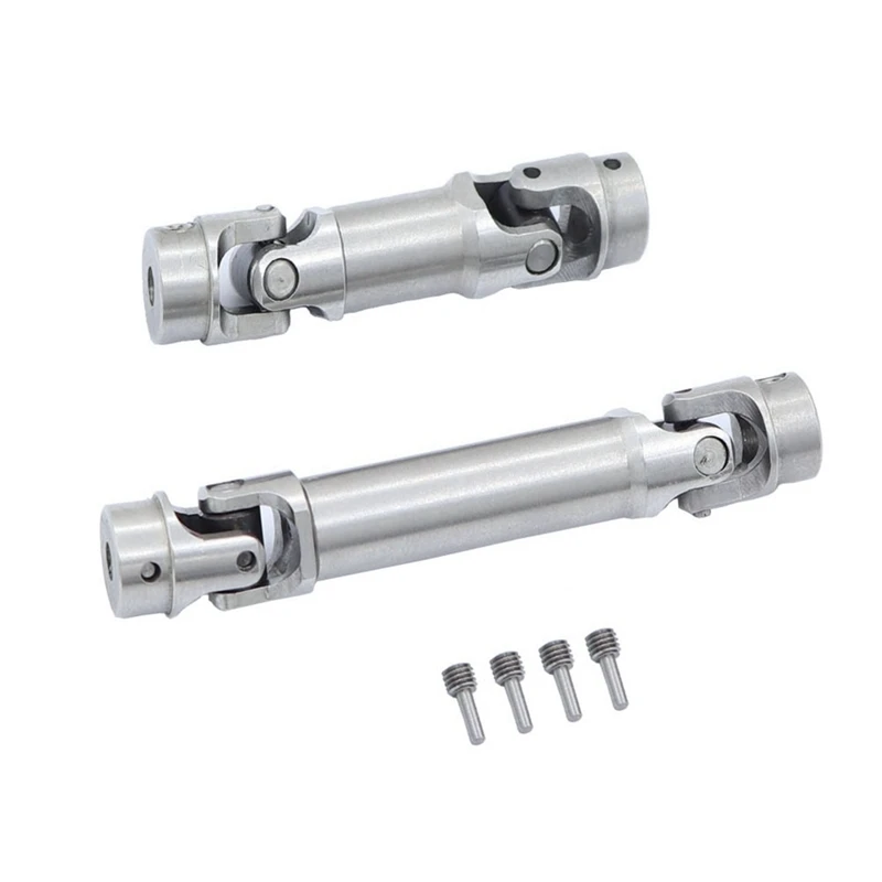 2 ชิ้นสแตนเลสสตีลไดรฟ์เพลา CVD Driveshaft 9751 สําหรับ Traxxas TRX4M 1/18 RC Crawler รถอะไหล่อัพเกรด